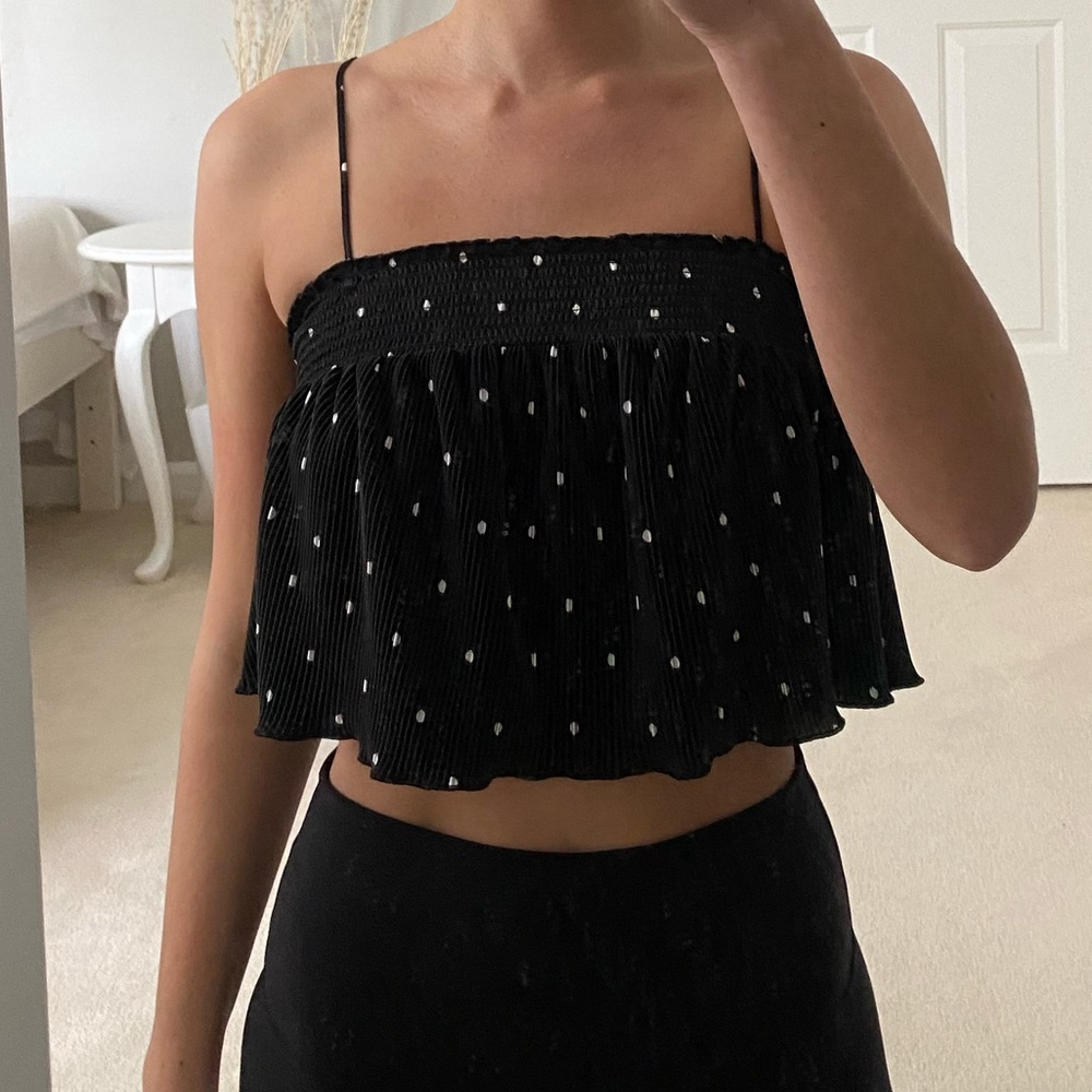 UO Polka Dot Crop Top